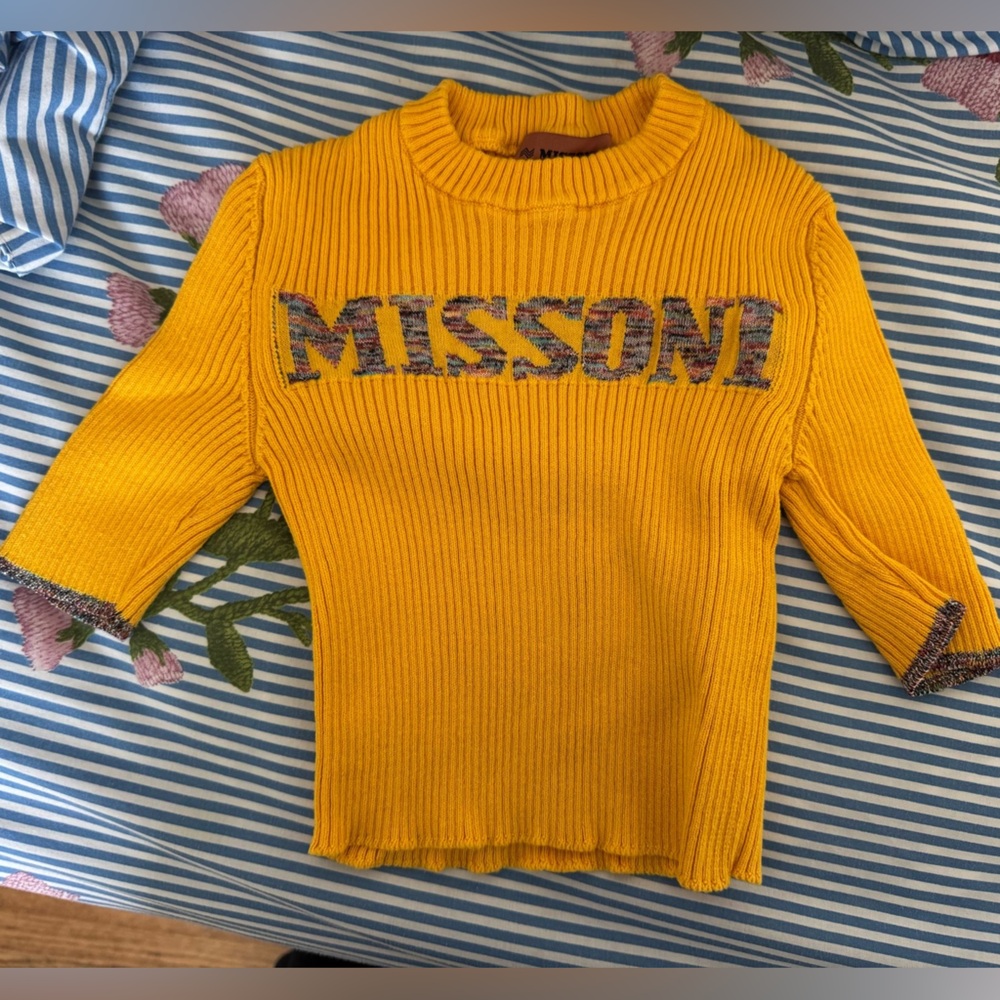 Missoni Yellow Knit Sweater